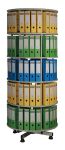 Archivační otočná skříň - 5 pater šedá