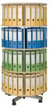 Archivační otočná skříň - 4 patra buk