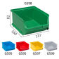 Stohovatelný plastový box 2B - 137 x 160 x 82 mm