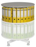 Archivační otočná skříň Compact- přídavné patro, šedá