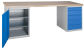 Dílenský stůl 225 x 70 x 84 cm, šířka kontejneru 550 mm