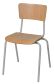 Stohovatelná židle Turri šedá/buk C277